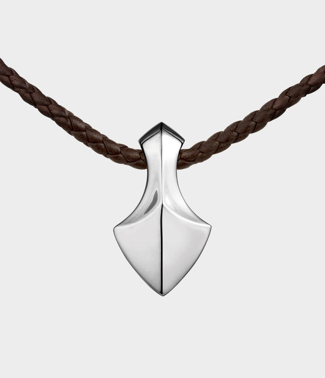 Large Arrowhead Leather Necklace by Stephen Einhorn